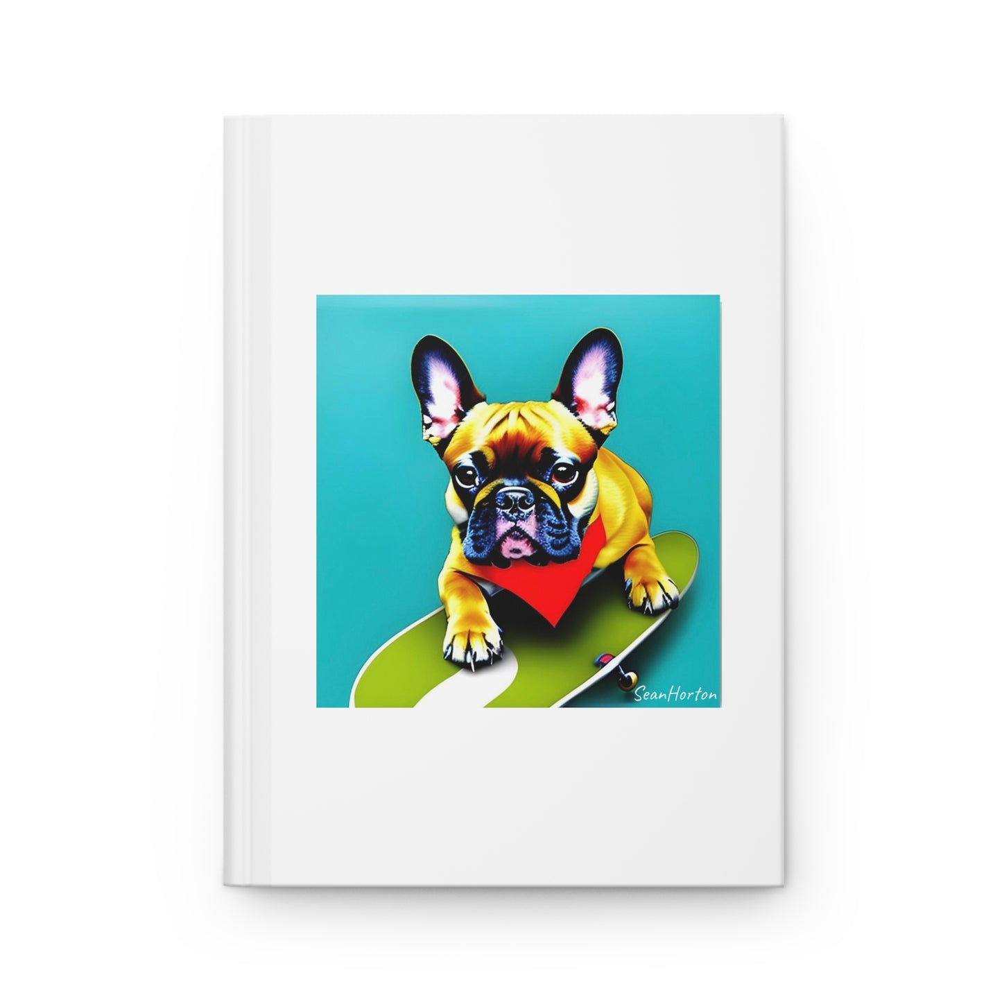 Frenchie on a Skateboard #2 Hardcover Journal Matte