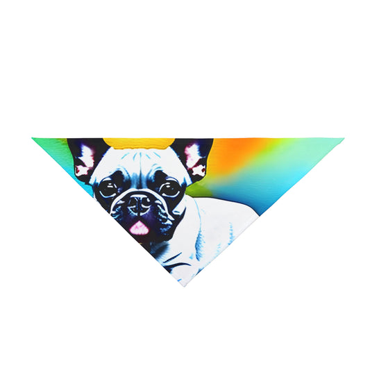 Frenchie on a Skateboard #3 Pet Bandana #2