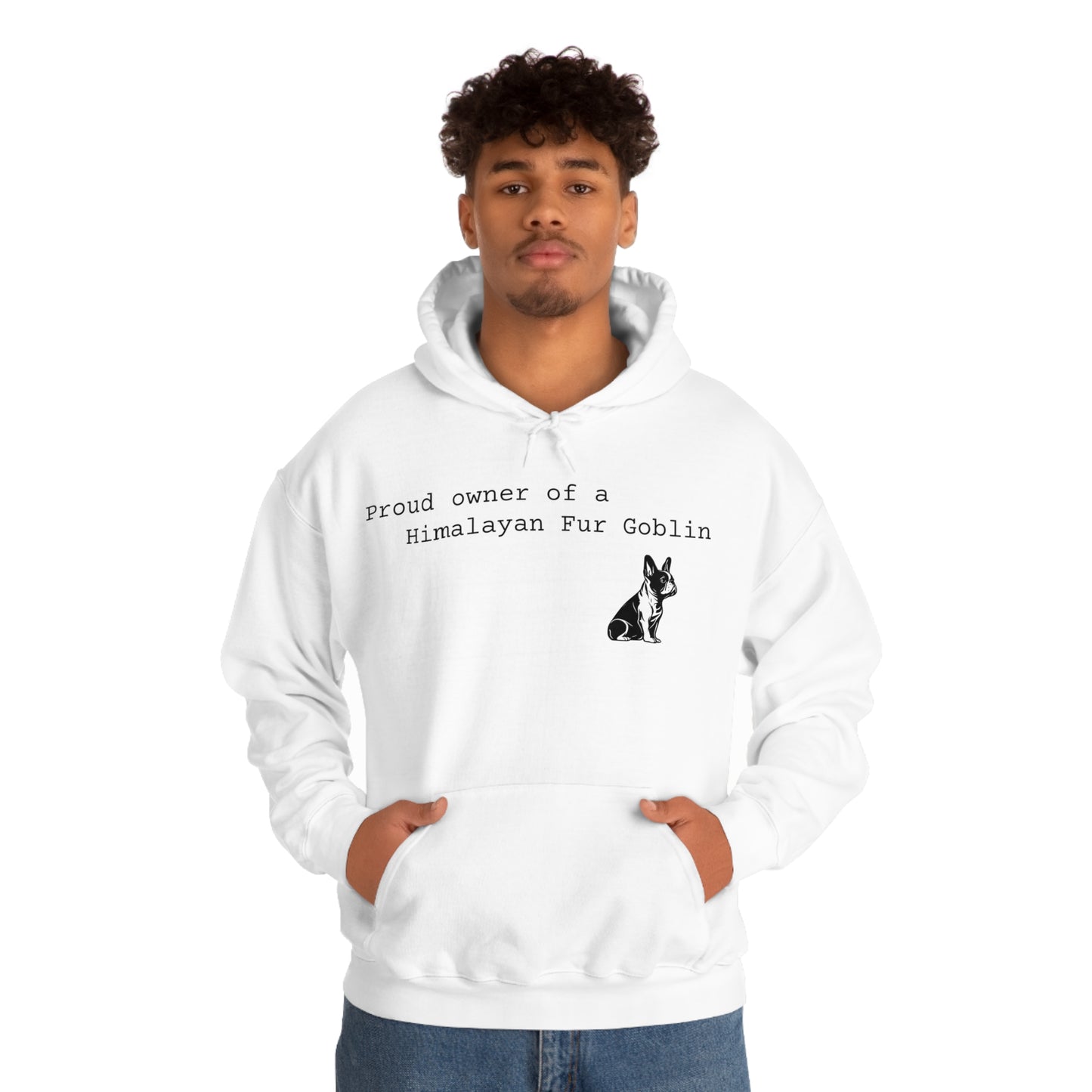Himalayan Fur Goblin/French Bulldog Unisex Heavy Blend™ Hooded Sweatshirt