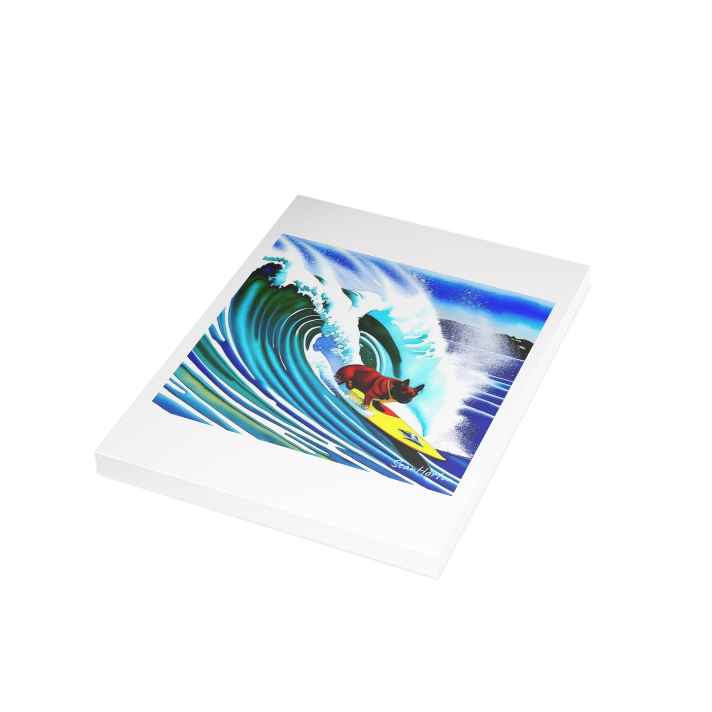 Surfing Frenchie Postcard Bundles (envelopes included)