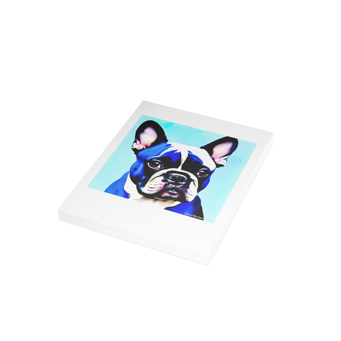 Blue Frenchie Postcard Bundles (envelopes included)
