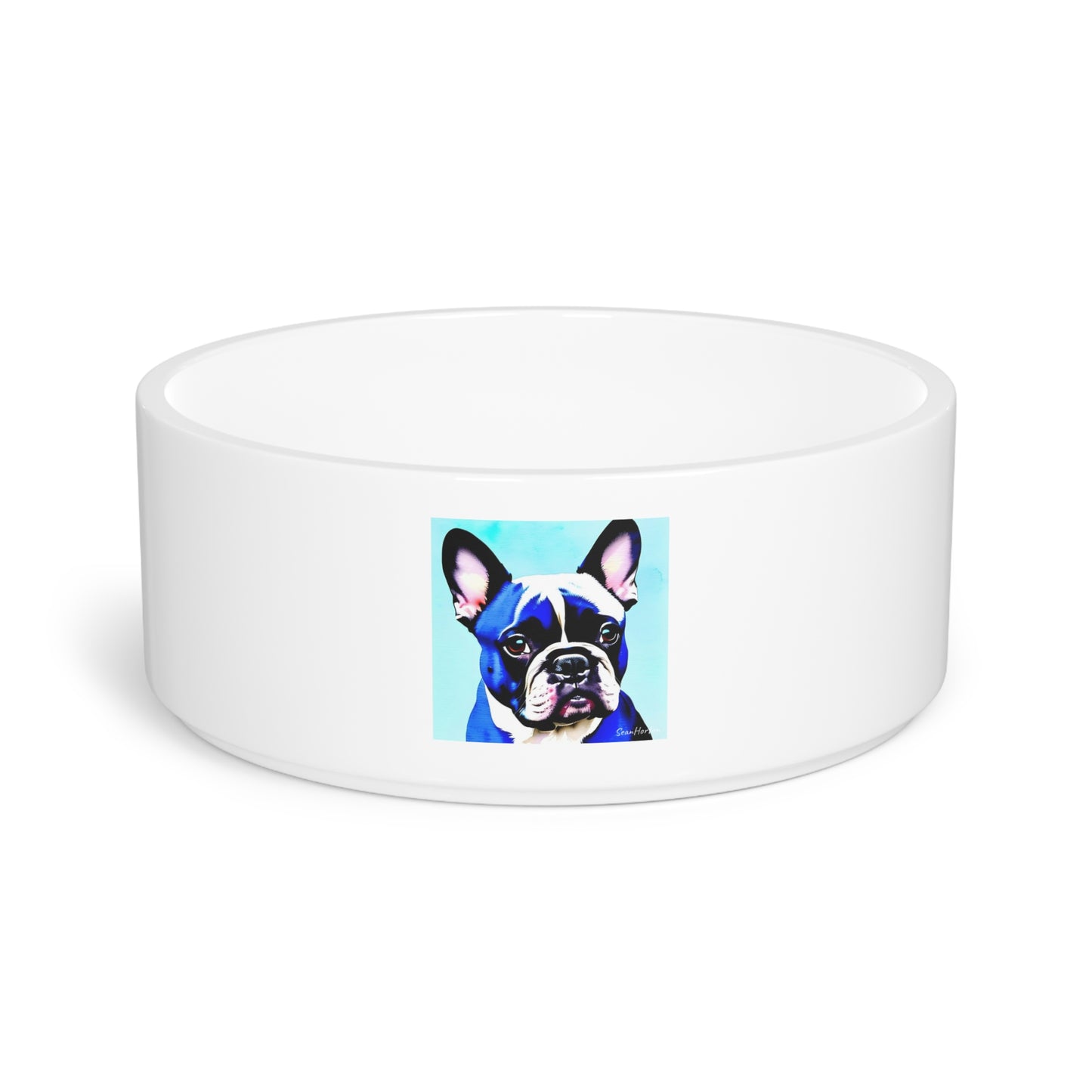 Blue Frenchie Pet Bowl