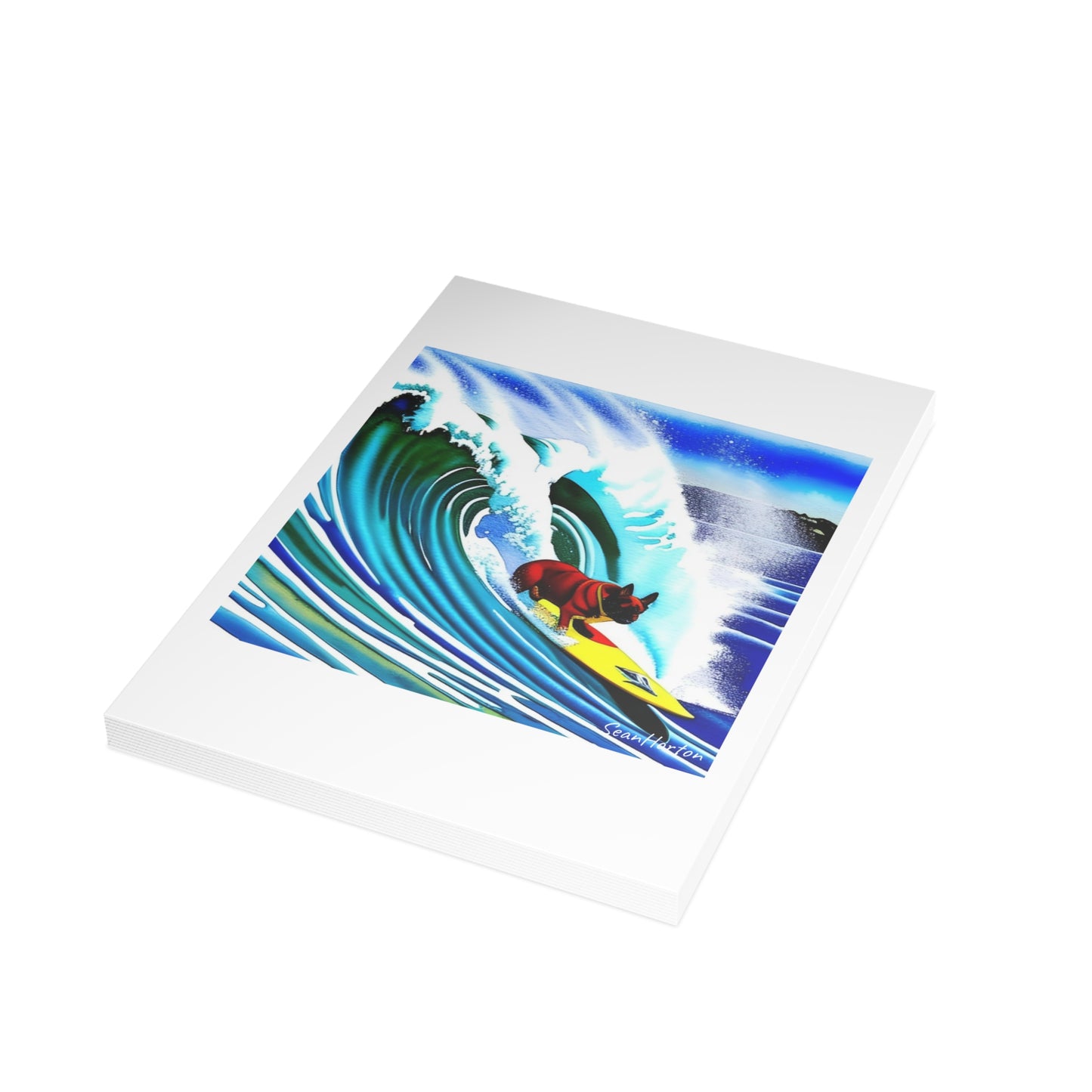 Surfing Frenchie Postcard Bundles (envelopes included)