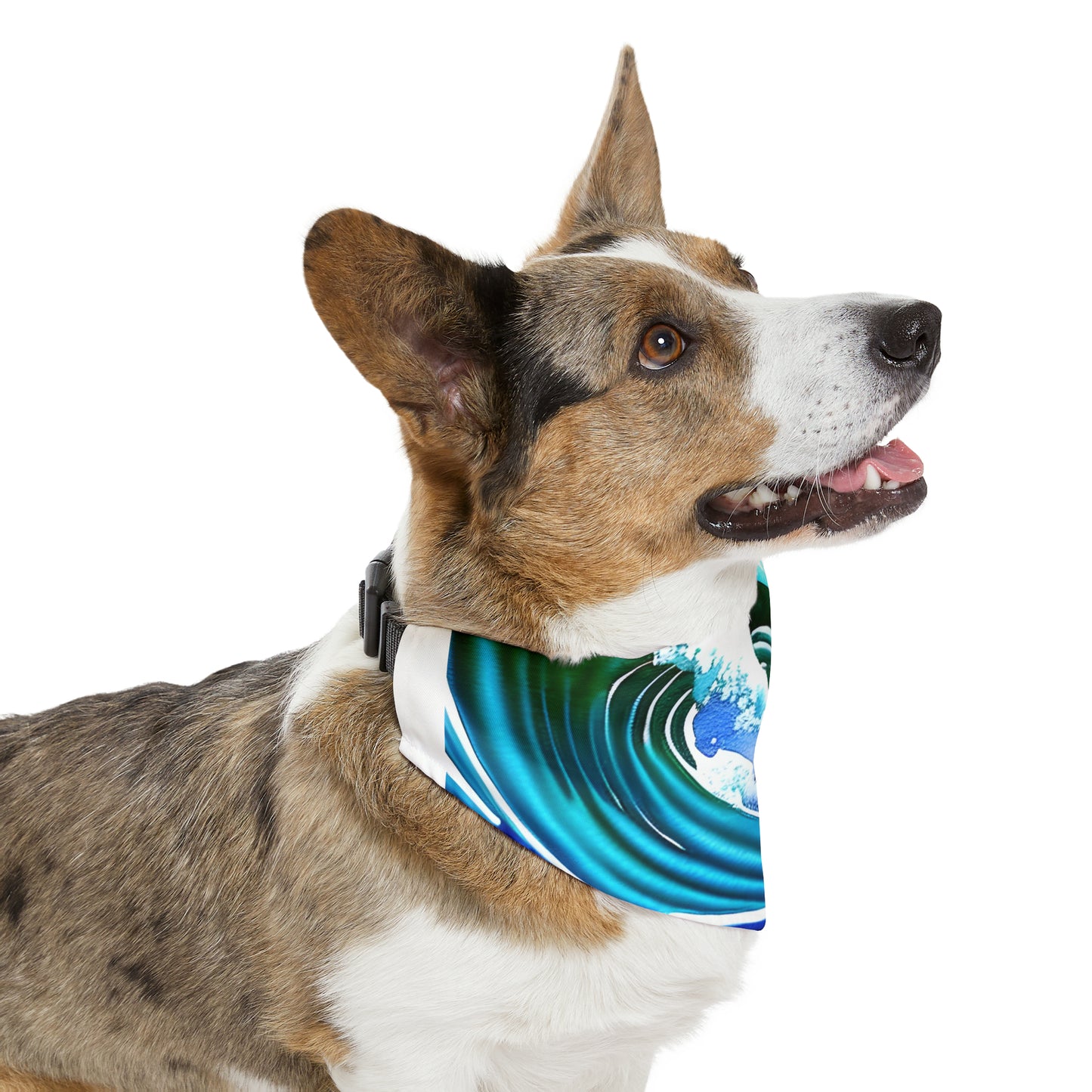 Surfing Frenchie Pet Bandana Collar