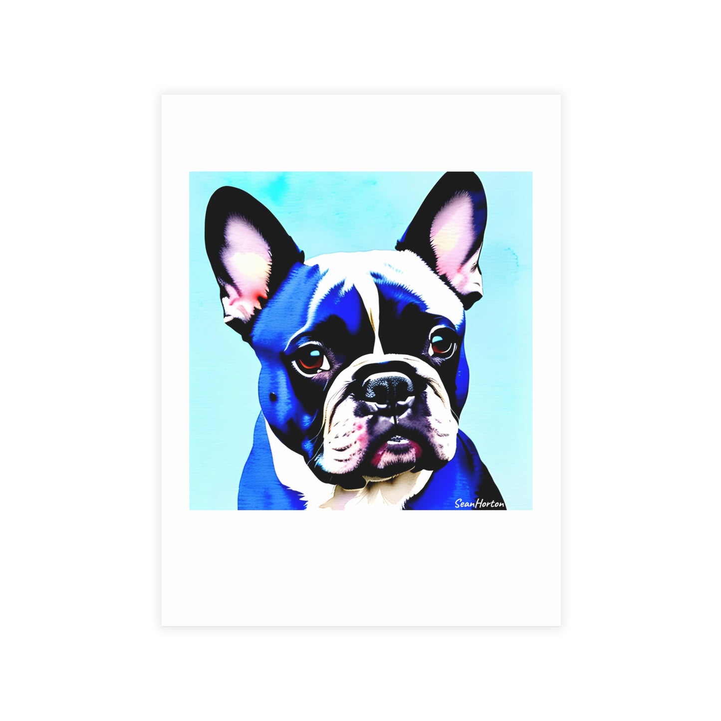 Blue Frenchie Postcard Bundles (envelopes included)