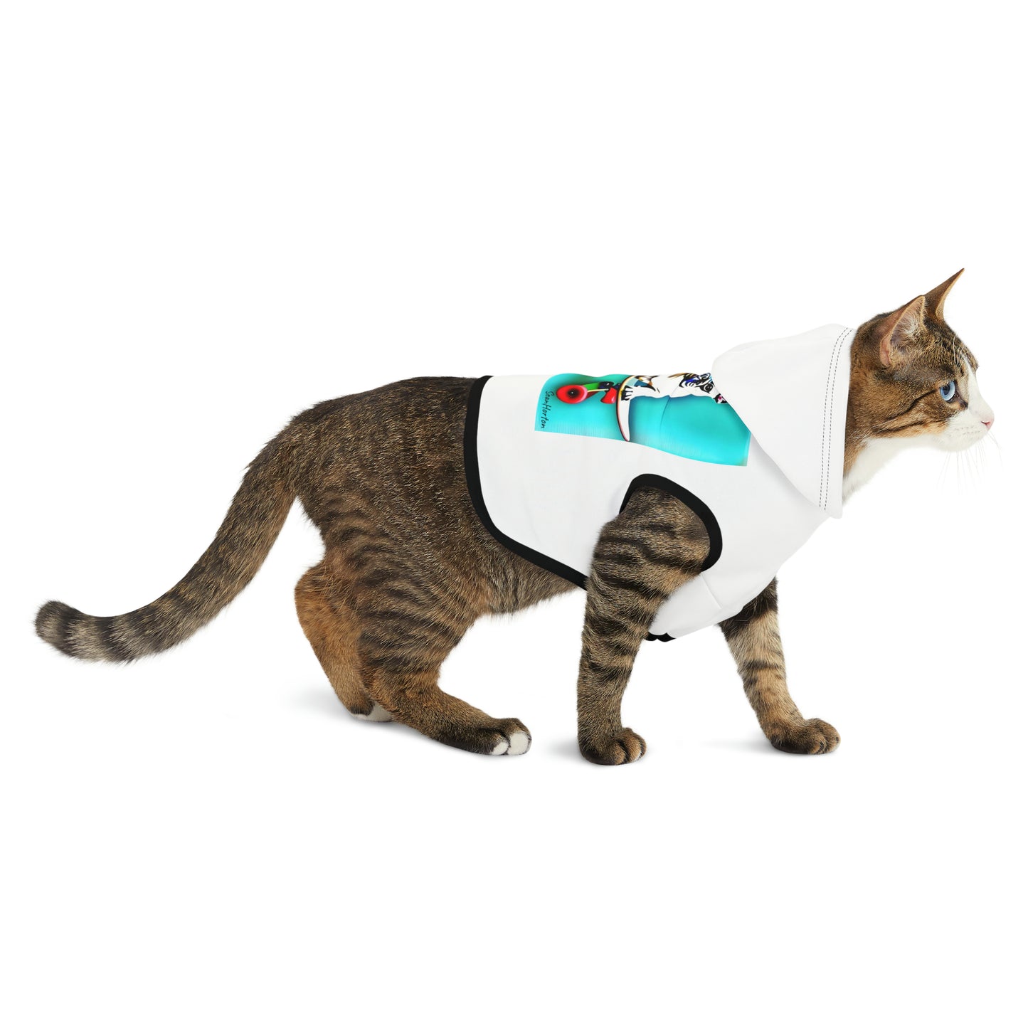 Frenchie on a Skateboard Pet Hoodie