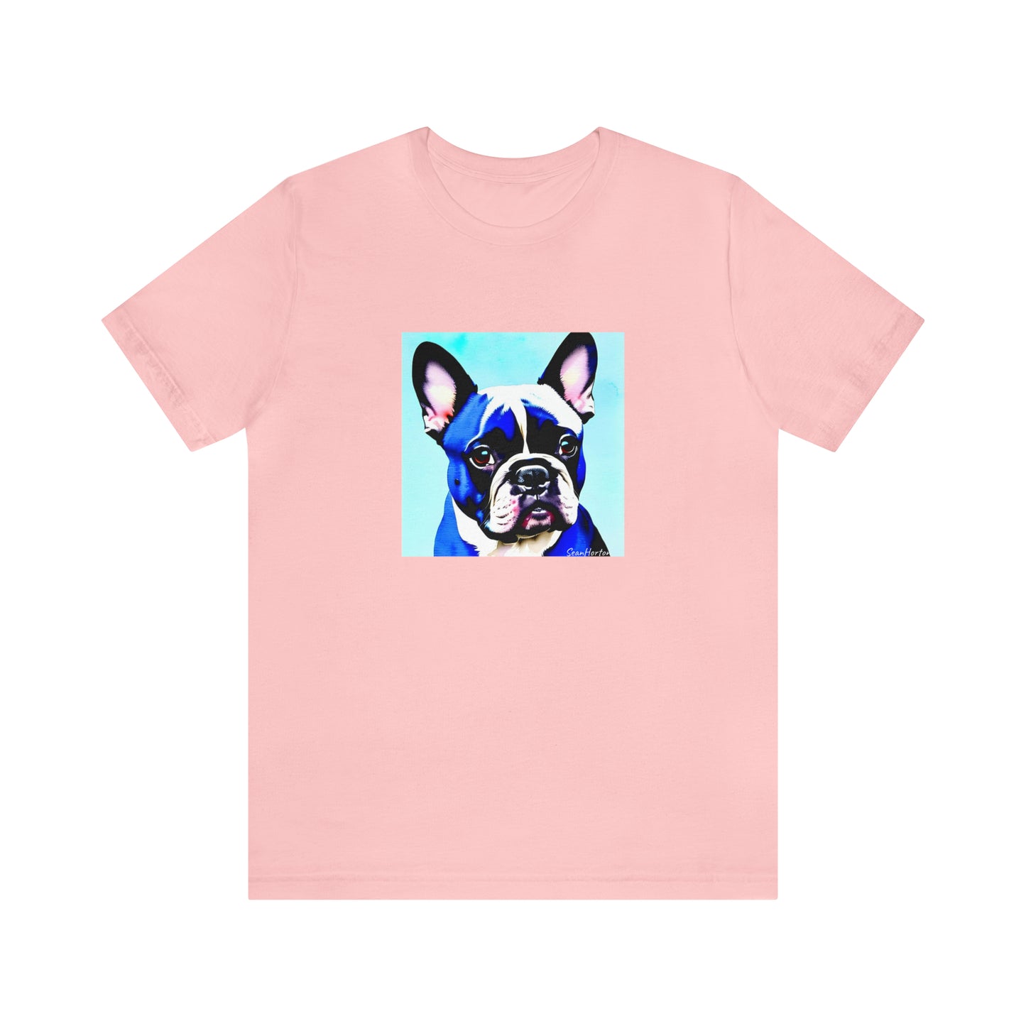Blue Frenchie Unisex Jersey Short Sleeve Tee
