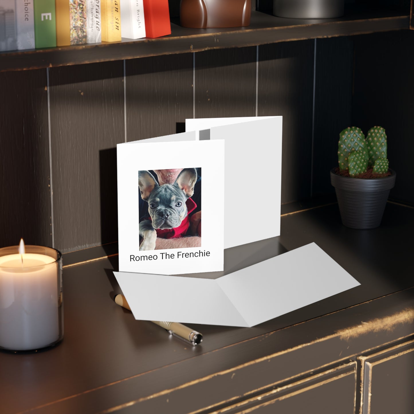 Romeo The Frenchie Greeting cards (8, 16, and 24 pcs)