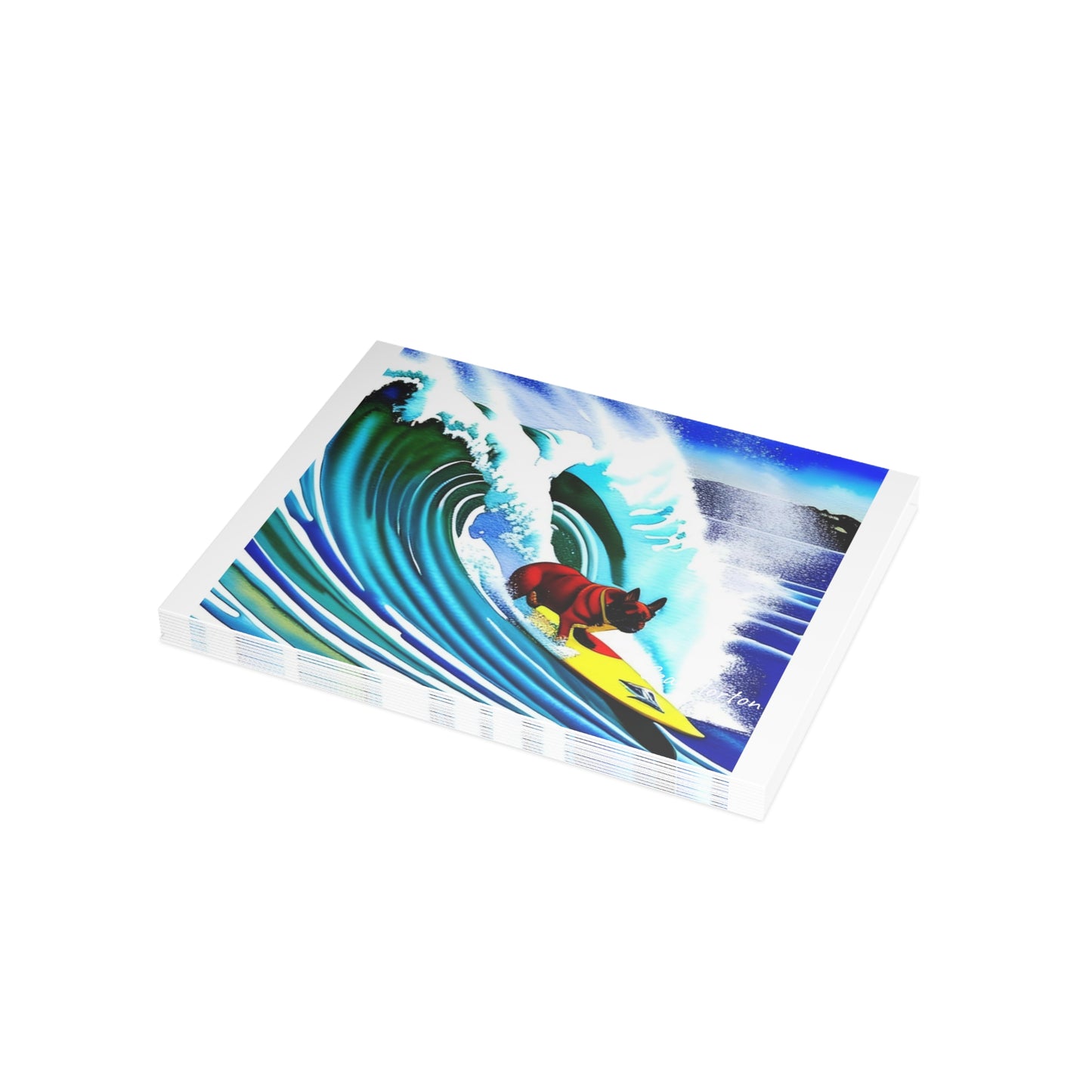 Surfing Frenchie Postcard Bundles (envelopes included)