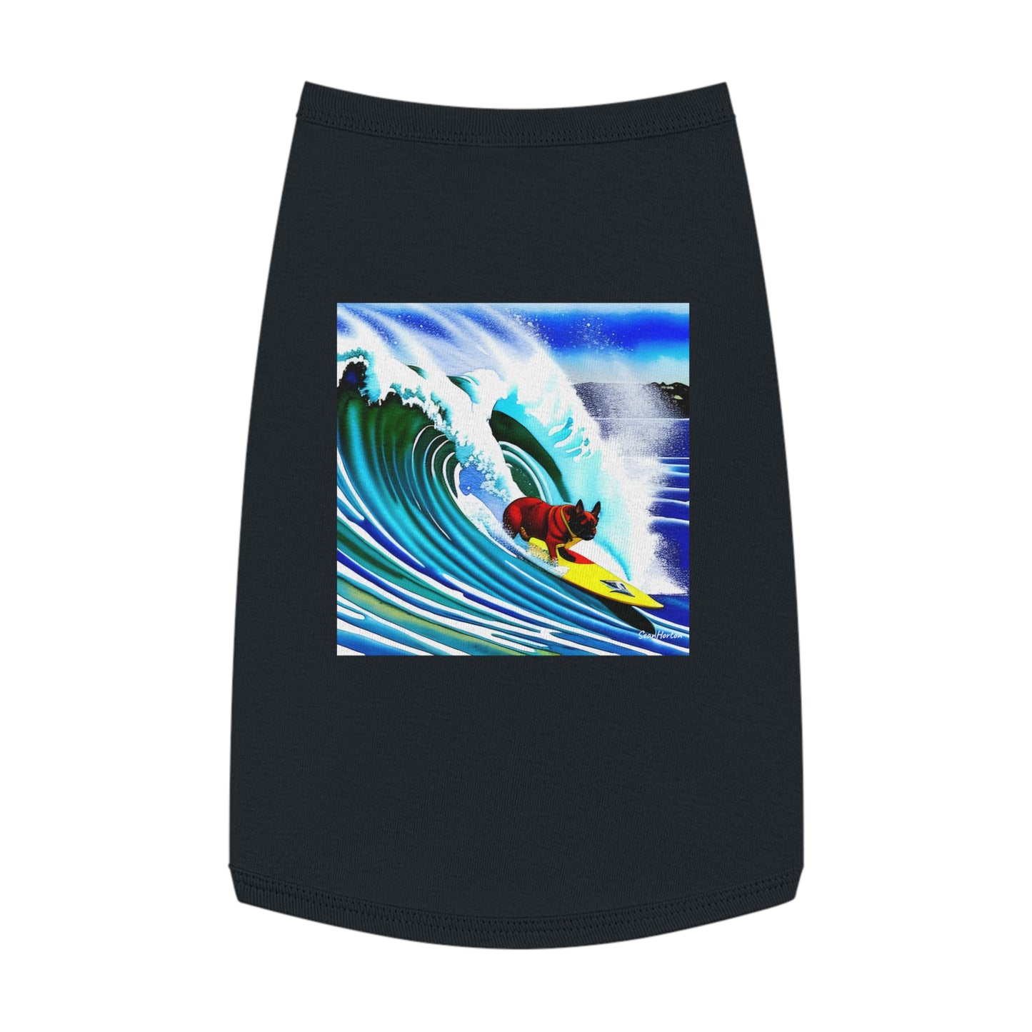 Surfing Frenchie Pet Tank Top