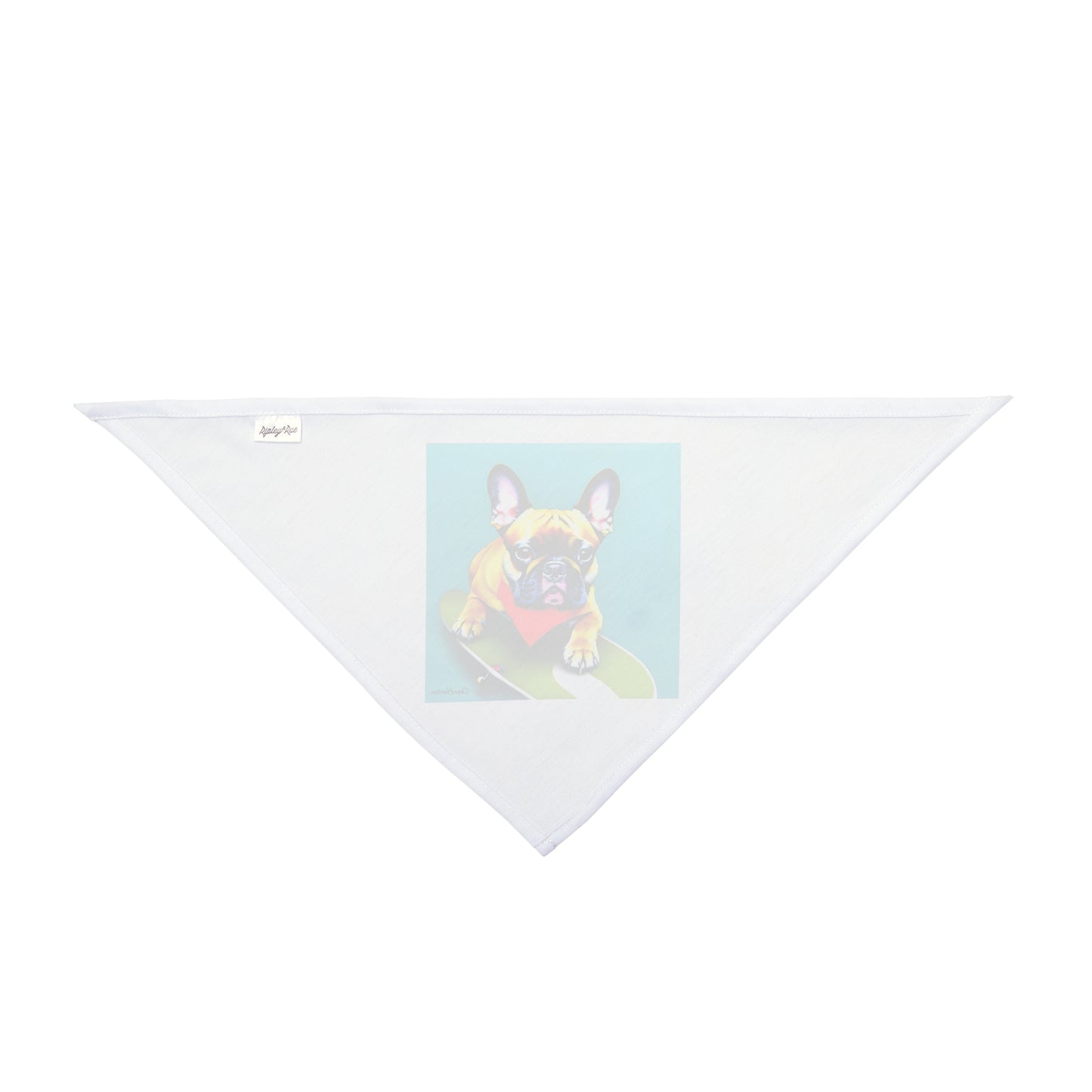 Frenchie on a Skateboard #2 Pet Bandana