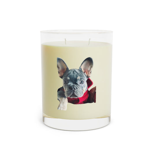 Romeo The Frenchie - Scented Candle - Full Glass, 11oz