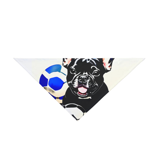 Frenchie with a Soccer Ball Pet Bandana #2