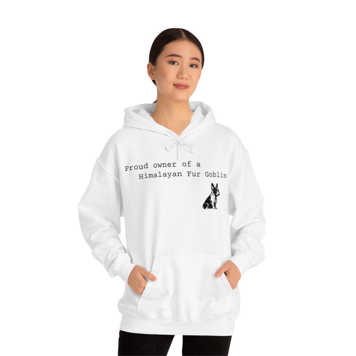 Himalayan Fur Goblin/French Bulldog Unisex Heavy Blend™ Hooded Sweatshirt