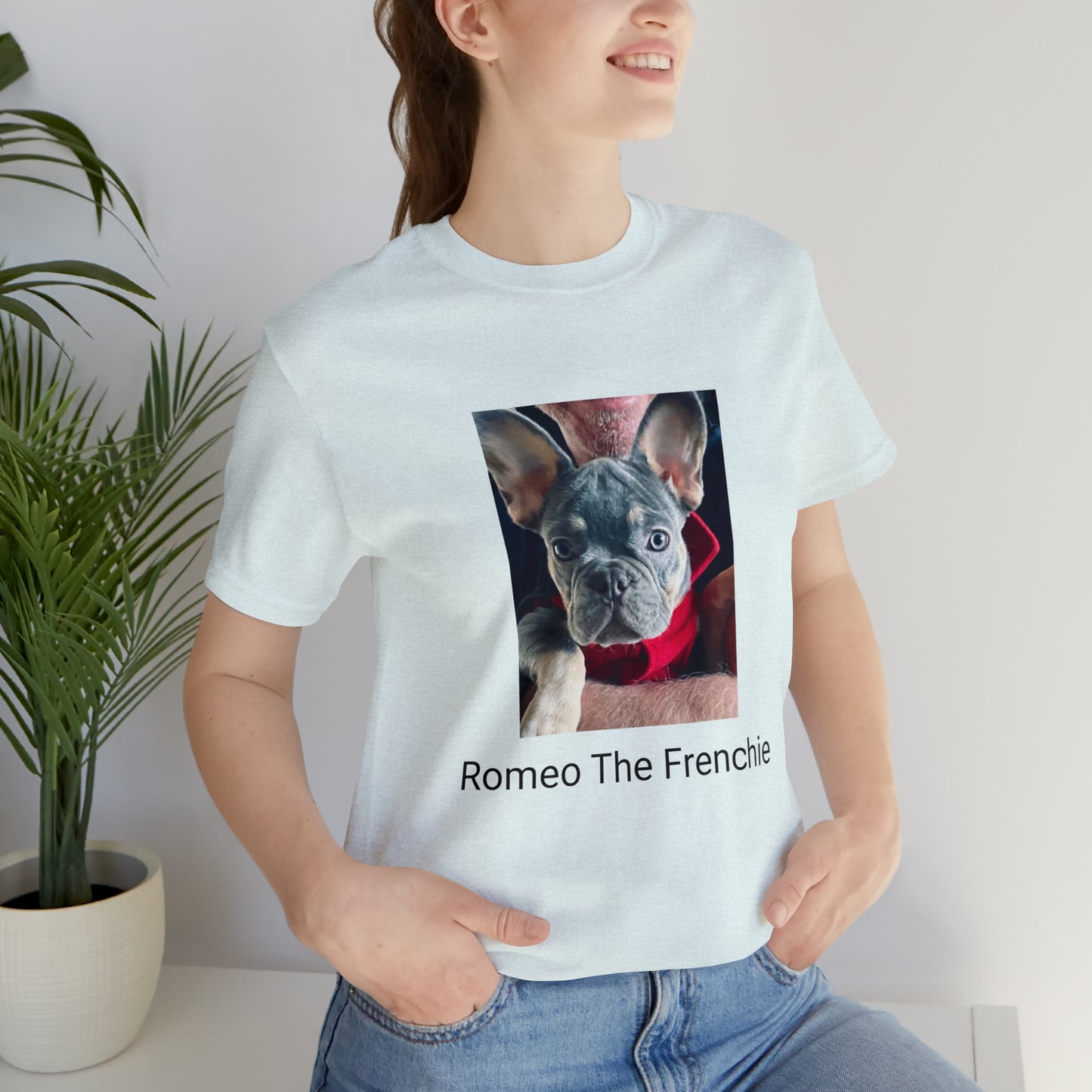 Romeo The Frenchie Unisex Jersey Short Sleeve Tee