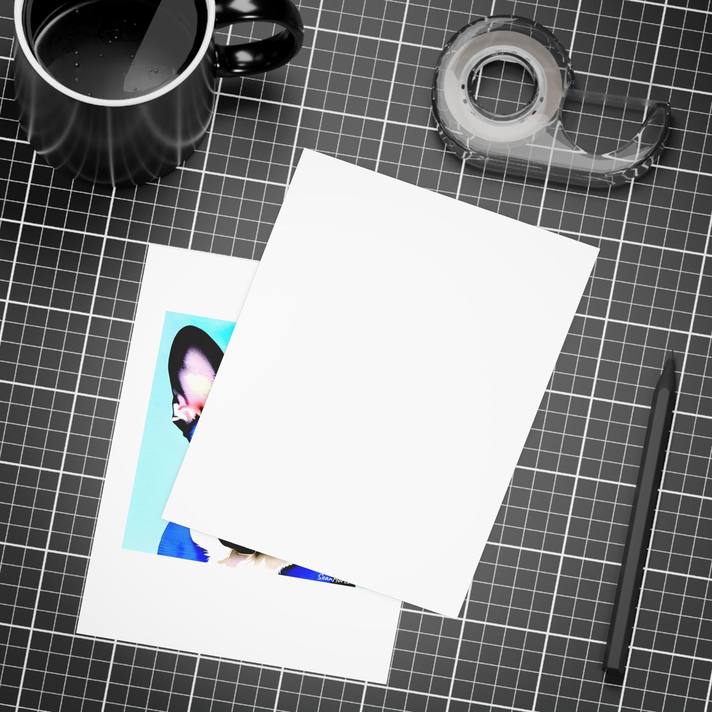 Blue Frenchie Postcard Bundles (envelopes included)