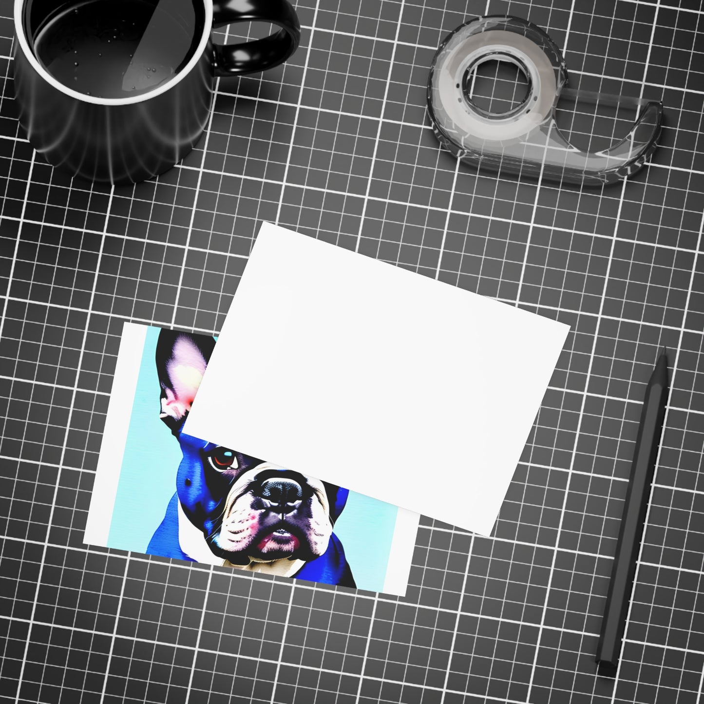 Blue Frenchie Postcard Bundles (envelopes included)