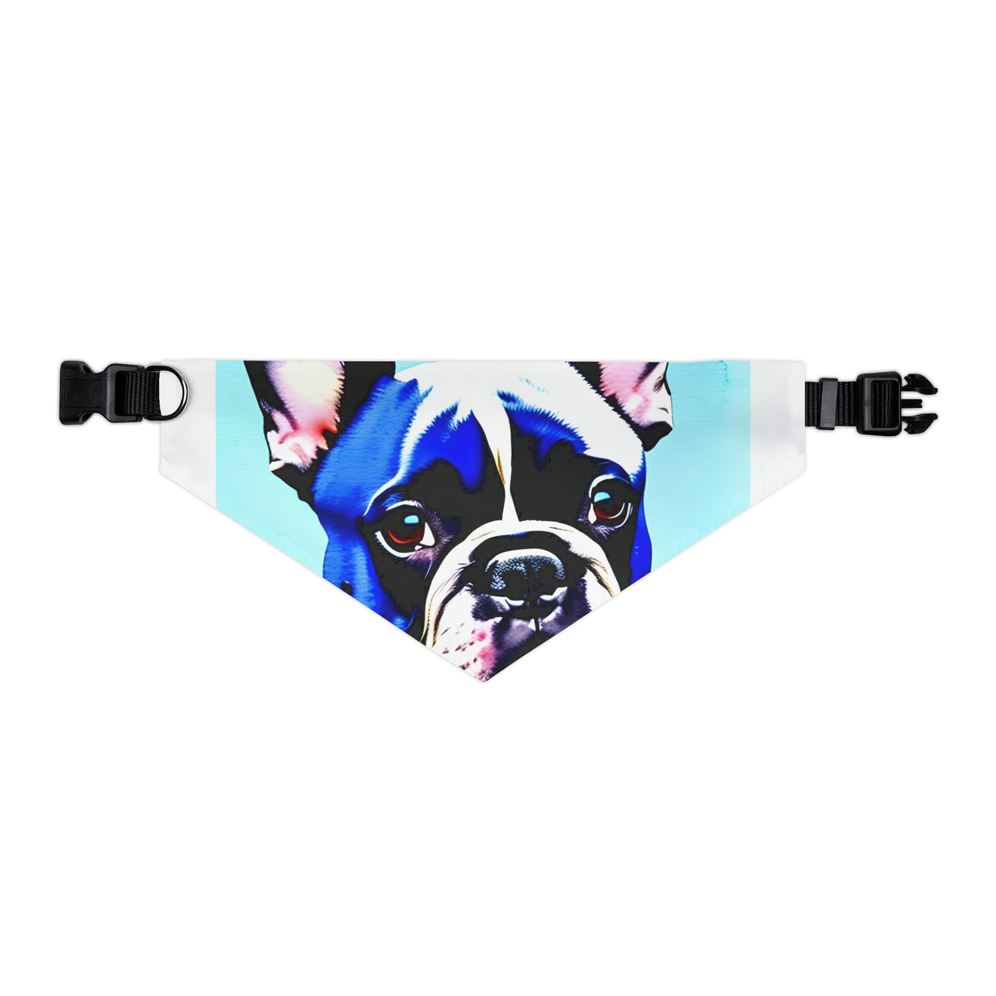 Blue Frenchie Pet Bandana Collar