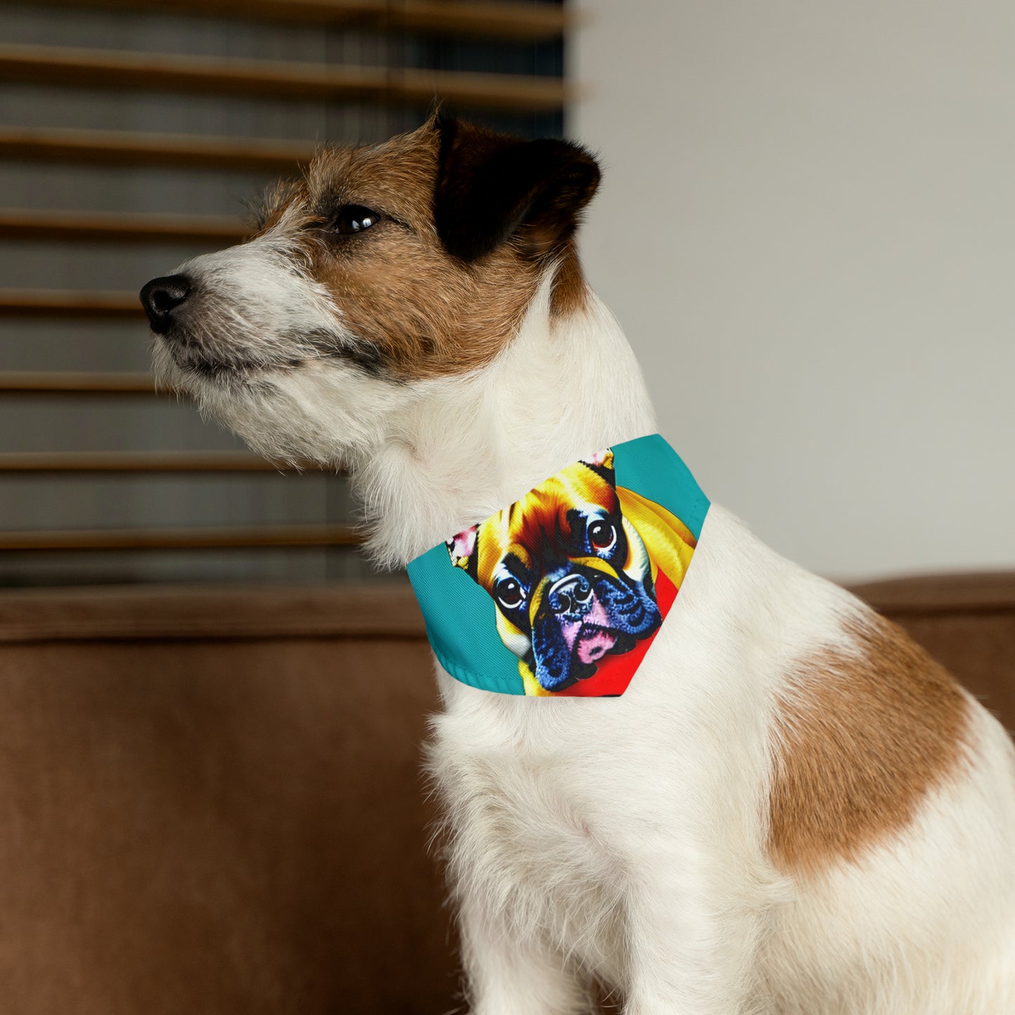 Frenchie on a Skateboard #2 Pet Bandana Collar