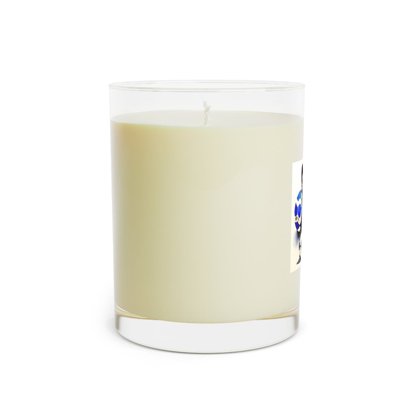 Frenchie with a Soccer Ball Scented Candle - Full Glass, 11oz