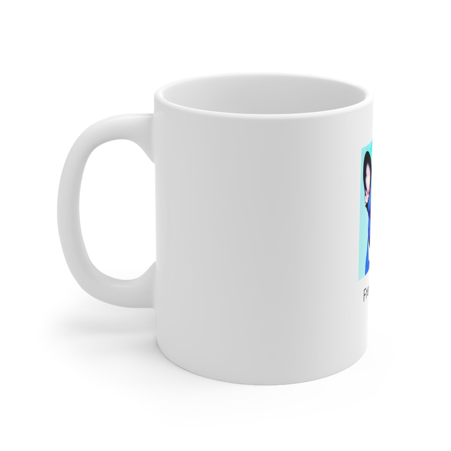 Blue Frenchie/Frenchie Dad Ceramic Mug 11oz