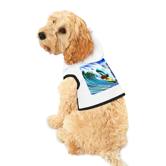 Surfing Frenchie Pet Hoodie