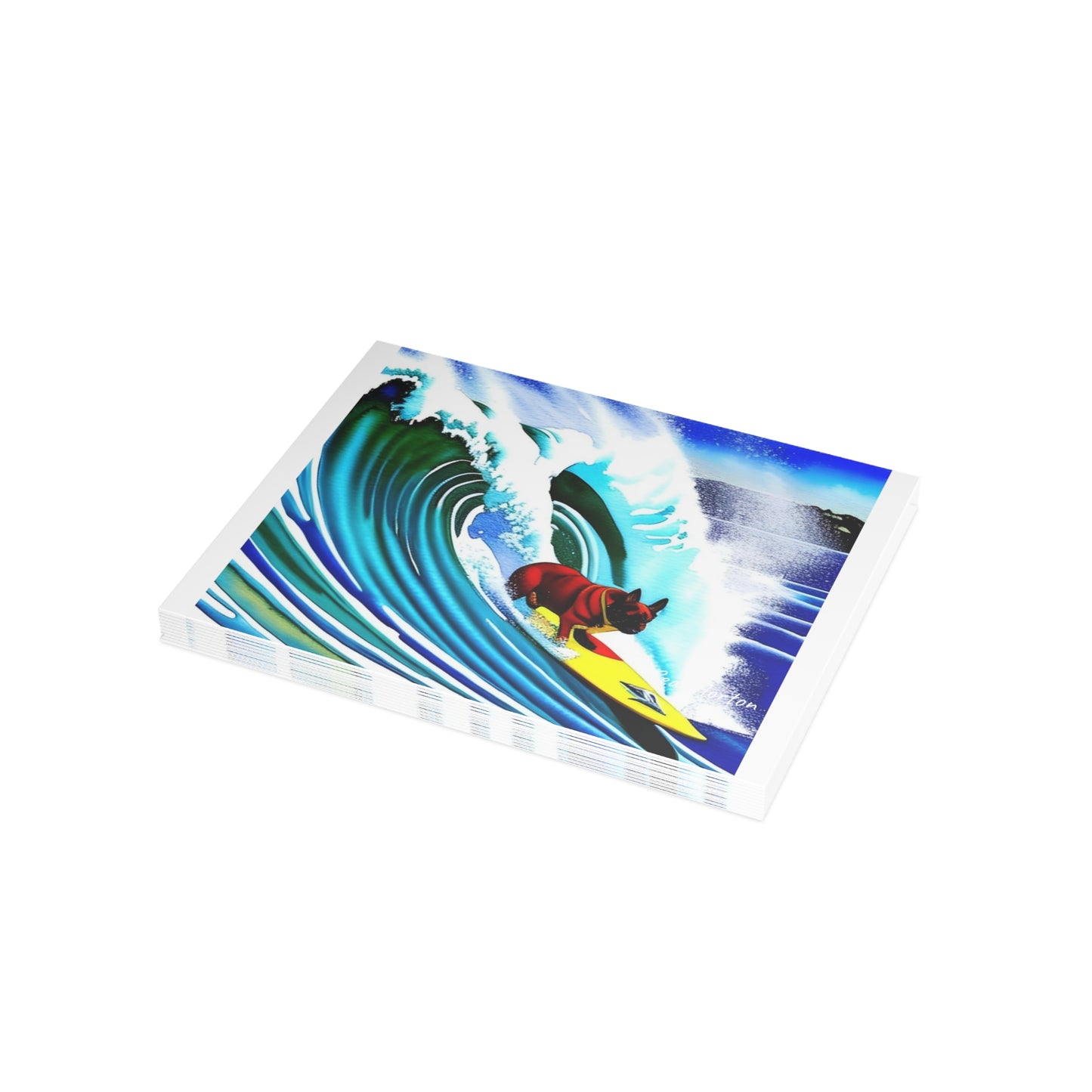 Surfing Frenchie Postcard Bundles (envelopes included)