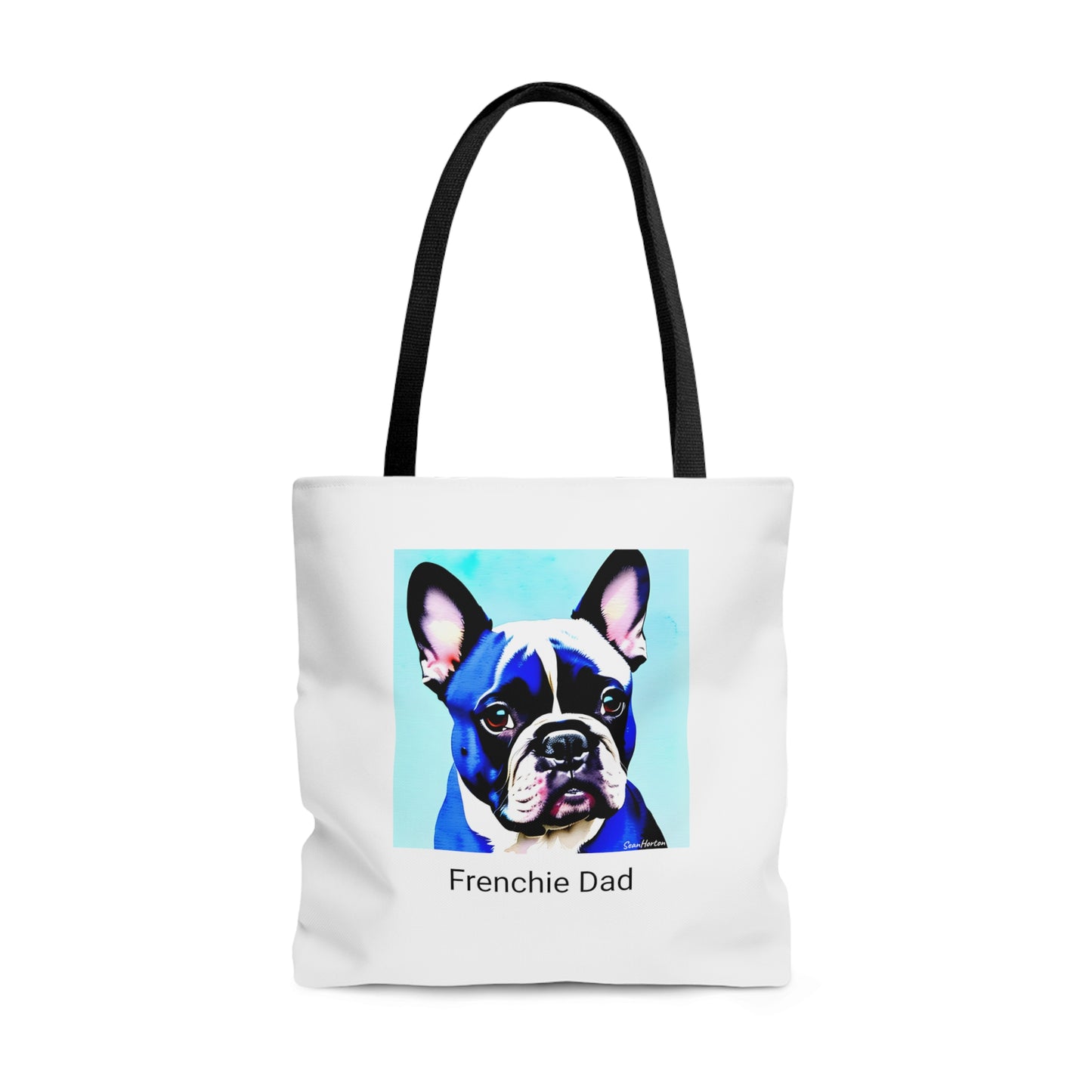 Blue Frenchie/Frenchie Dad Tote Bag (AOP)