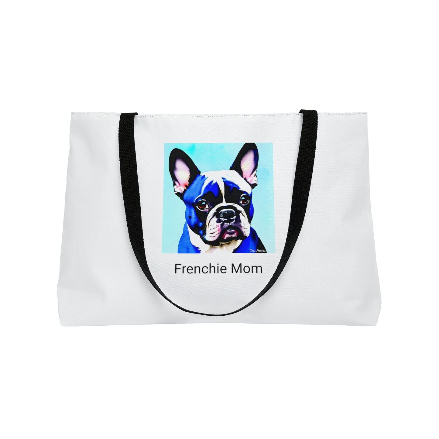 Blue Frenchie/Frenchie Mom Weekender Tote Bag