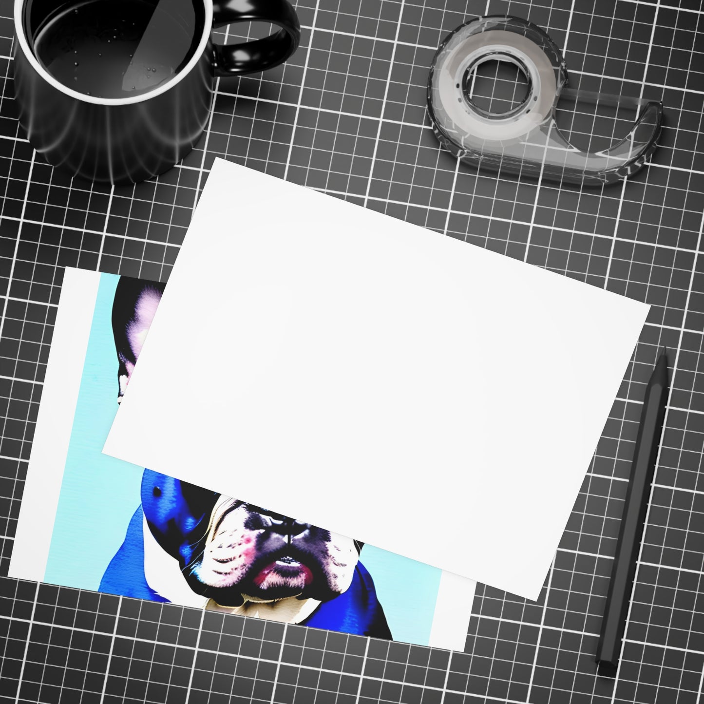 Blue Frenchie Postcard Bundles (envelopes included)