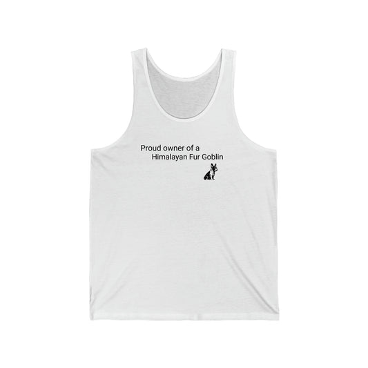 Himalayan Fur Goblin/French Bulldog Unisex Jersey Tank