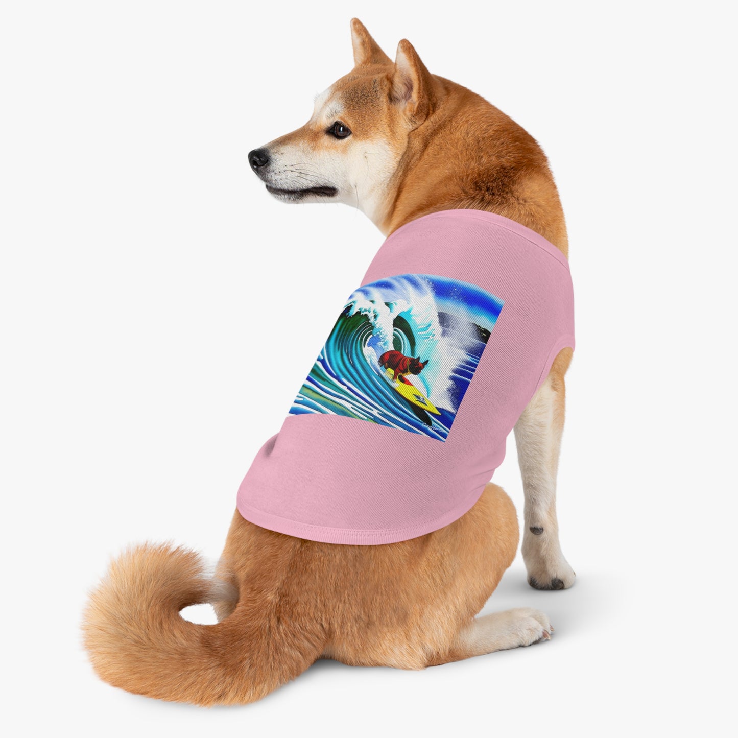 Surfing Frenchie Pet Tank Top