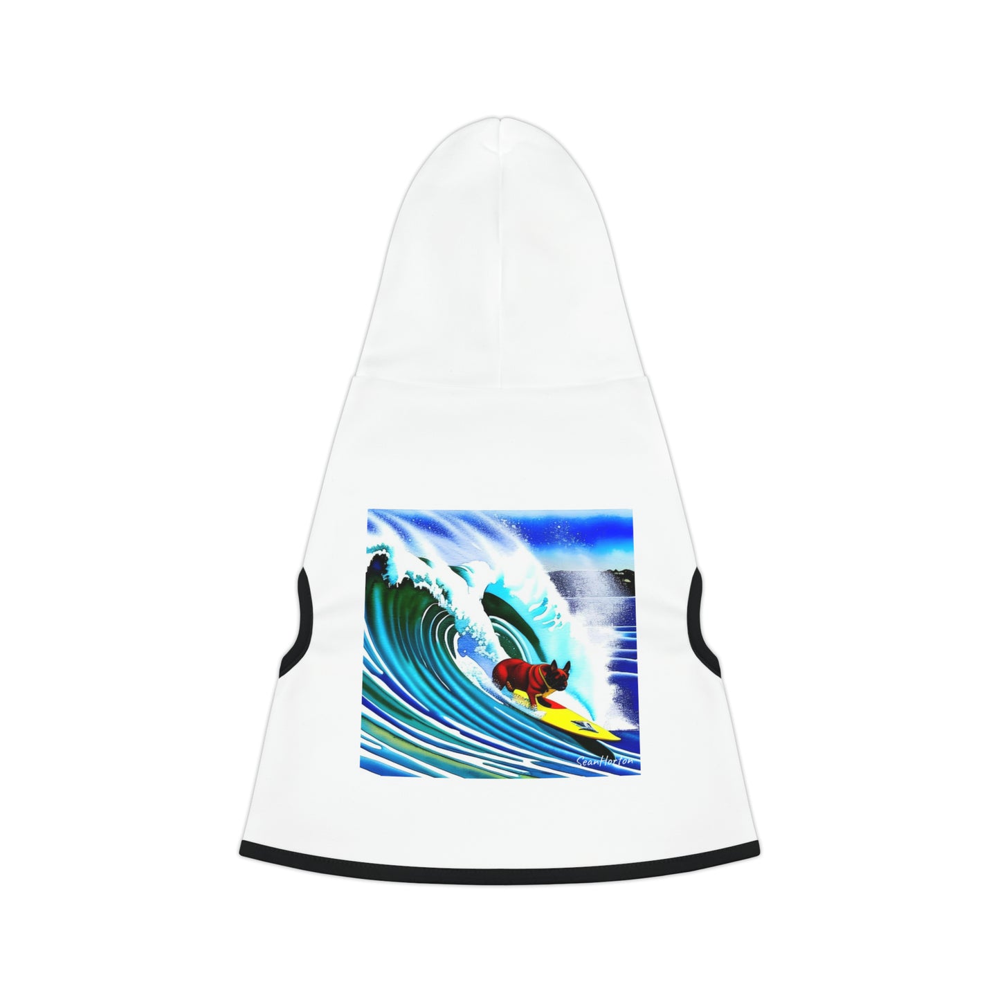 Surfing Frenchie Pet Hoodie