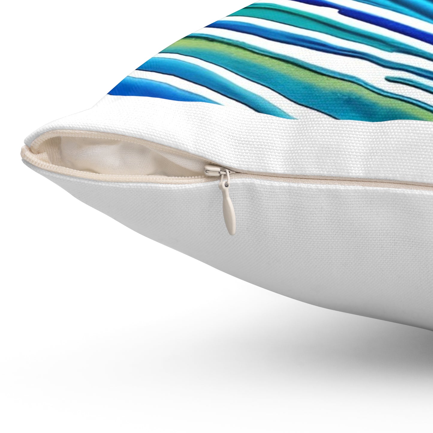 Surfing Frenchie Spun Polyester Square Pillow