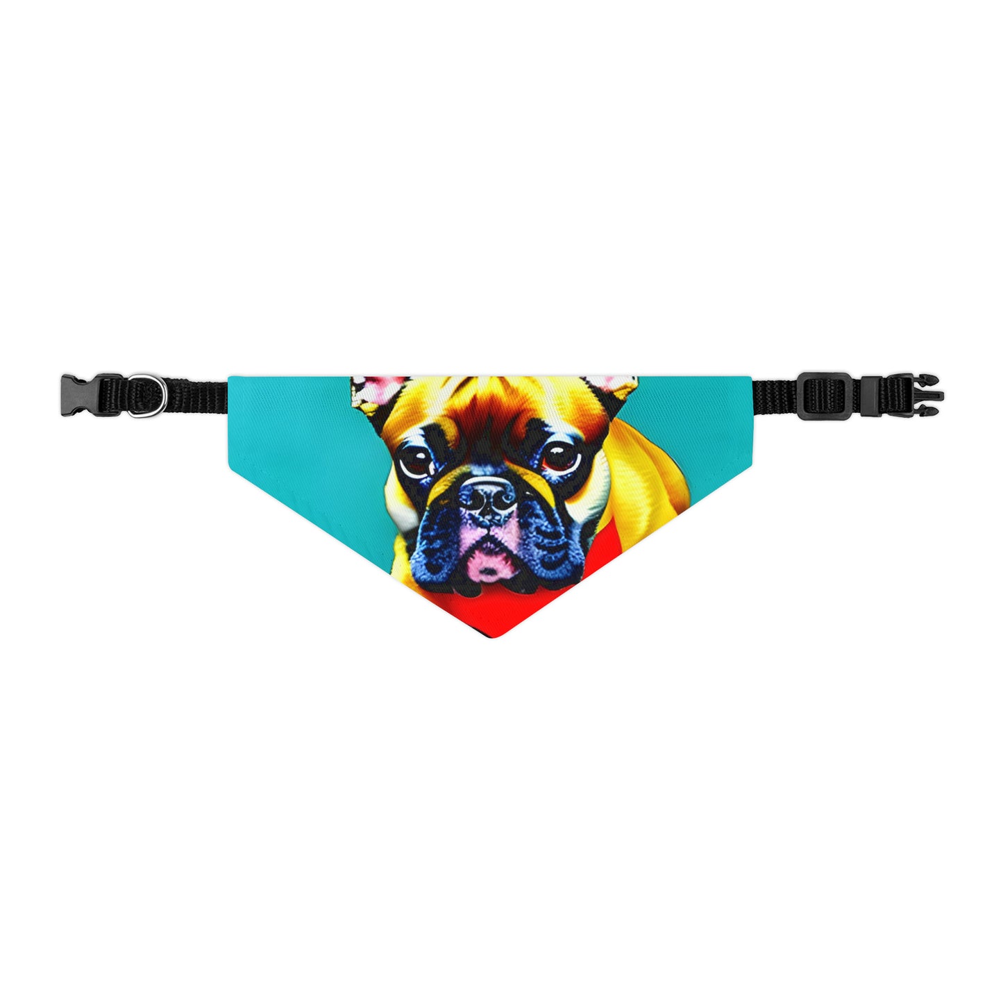 Frenchie on a Skateboard #2 Pet Bandana Collar
