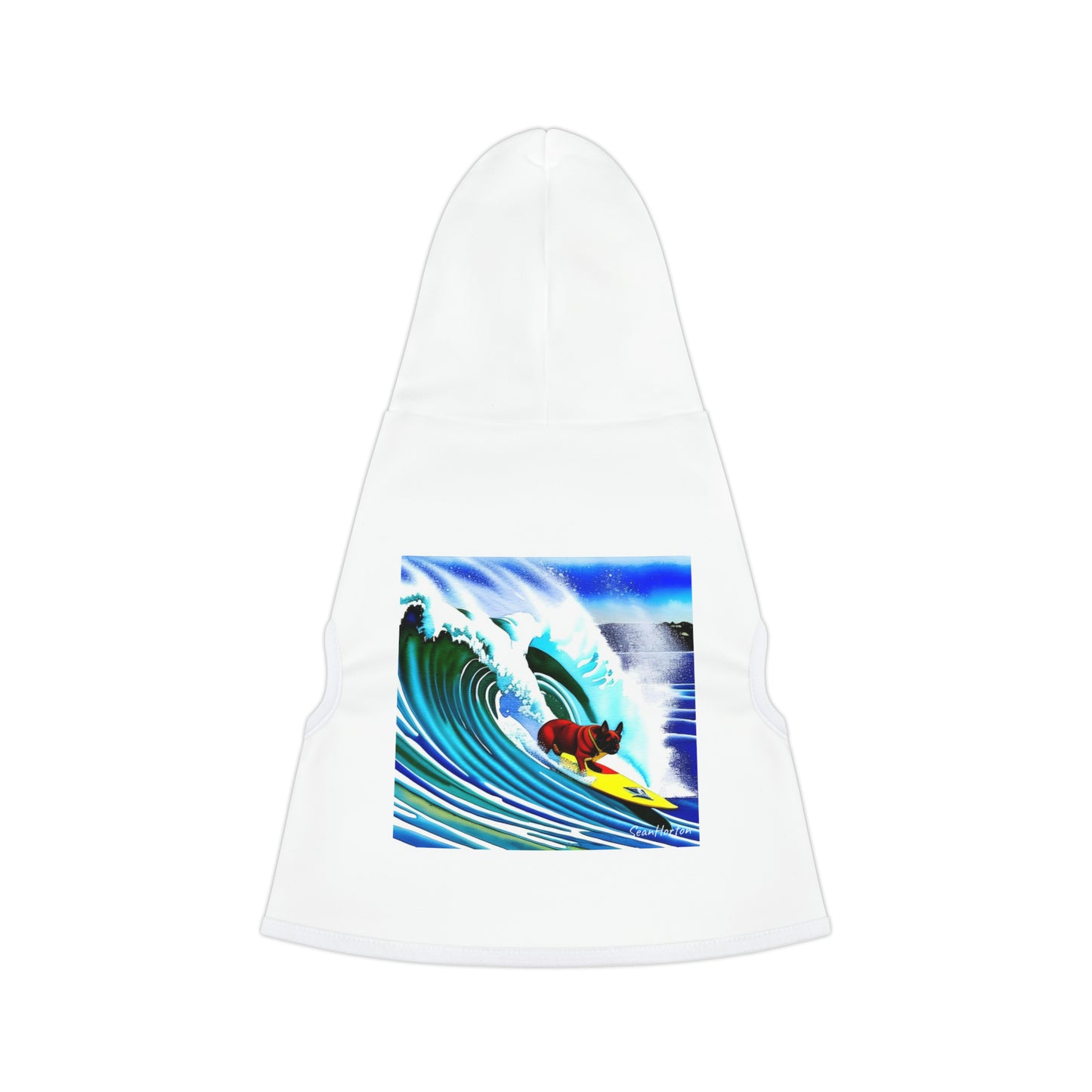 Surfing Frenchie Pet Hoodie