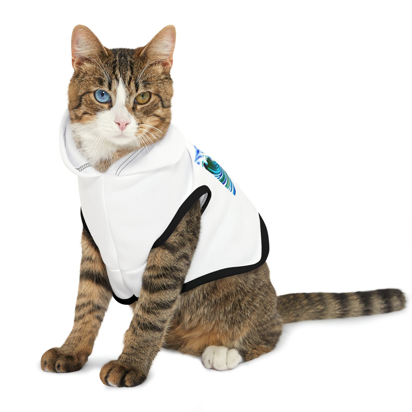 Surfing Frenchie Pet Hoodie