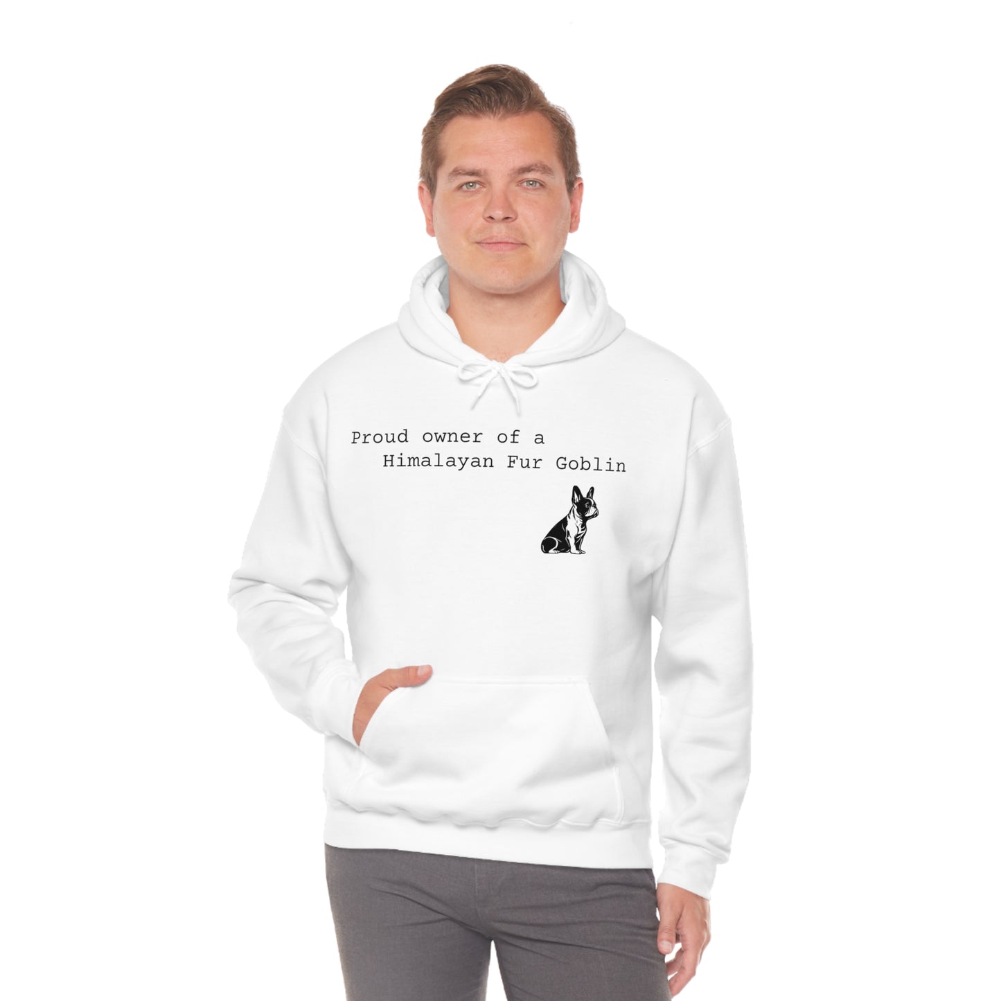 Himalayan Fur Goblin/French Bulldog Unisex Heavy Blend™ Hooded Sweatshirt