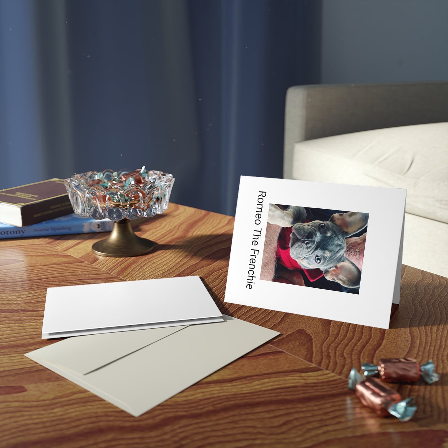 Romeo The Frenchie Greeting cards (8, 16, and 24 pcs)