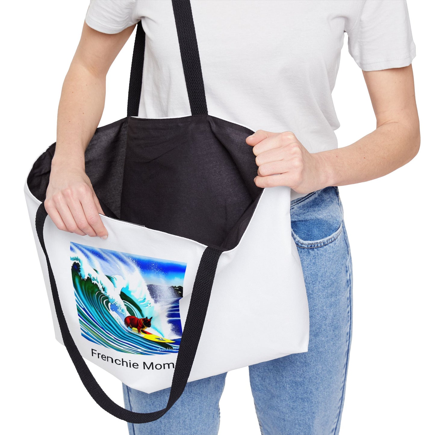 Surfing Frenchie/Frenchie Mom Weekender Tote Bag