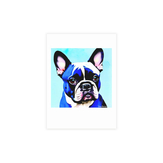 Blue Frenchie Postcard Bundles (envelopes included)