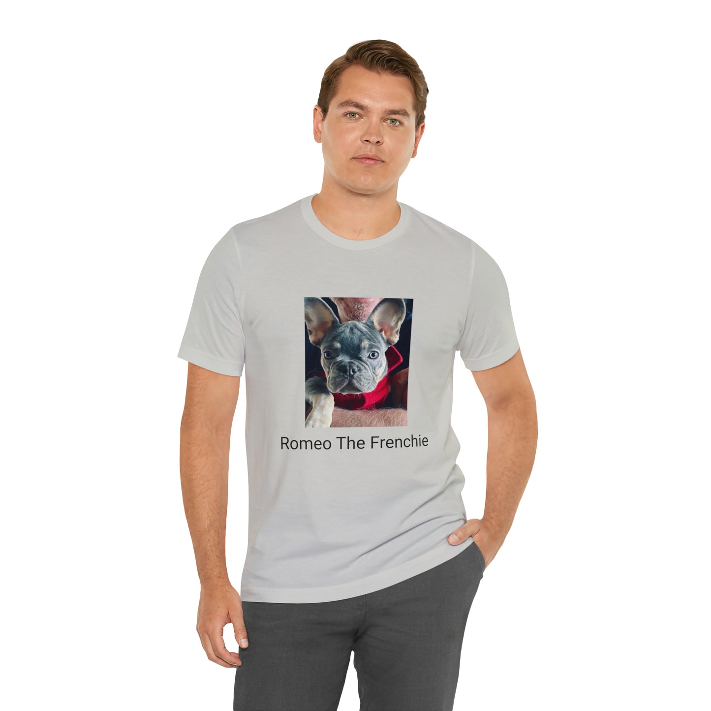 Romeo The Frenchie Unisex Jersey Short Sleeve Tee