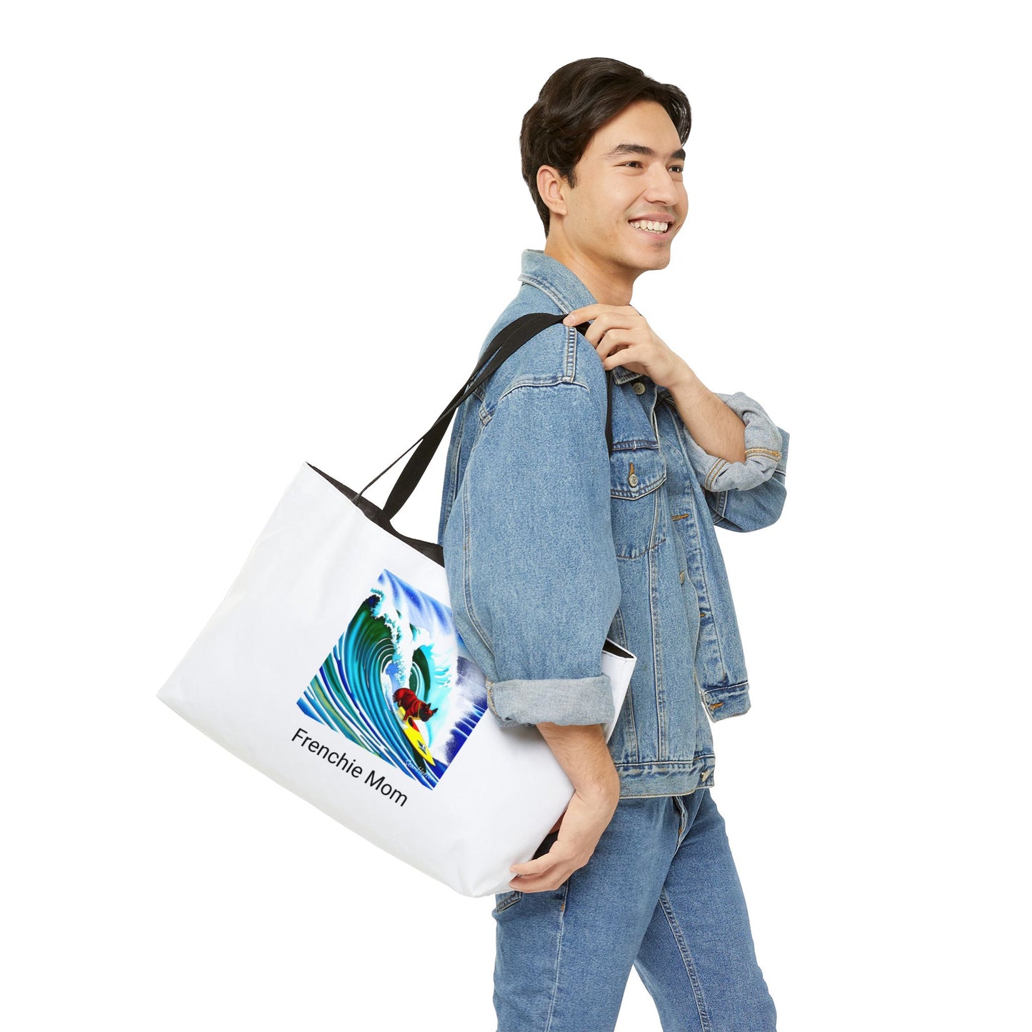 Surfing Frenchie/Frenchie Mom Weekender Tote Bag