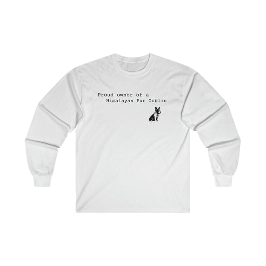 Himalayan Fur Goblin/French Bulldog Ultra Cotton Long Sleeve Tee