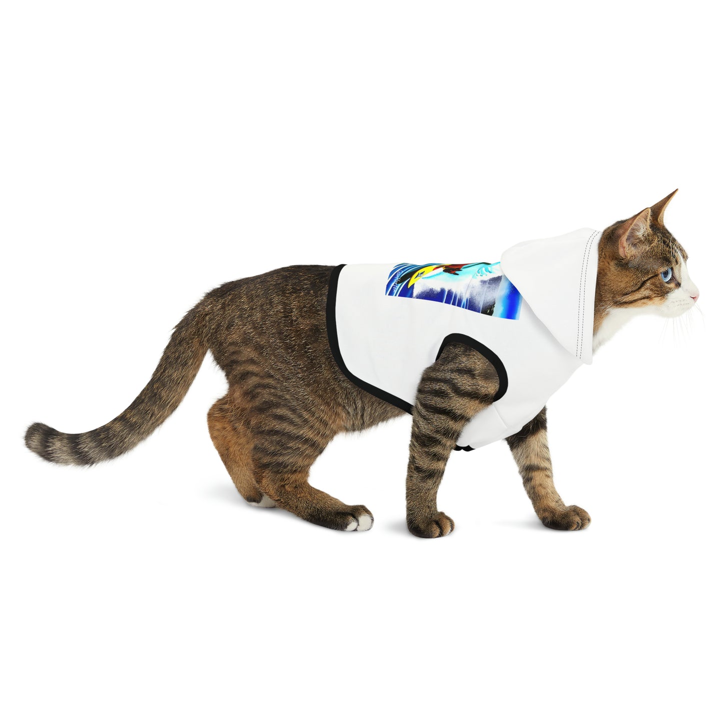 Surfing Frenchie Pet Hoodie