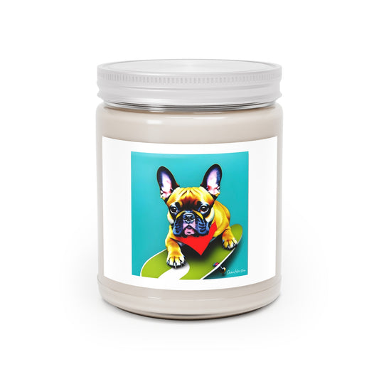 Frenchie on a Skateboard #2 Scented Candles, 9oz