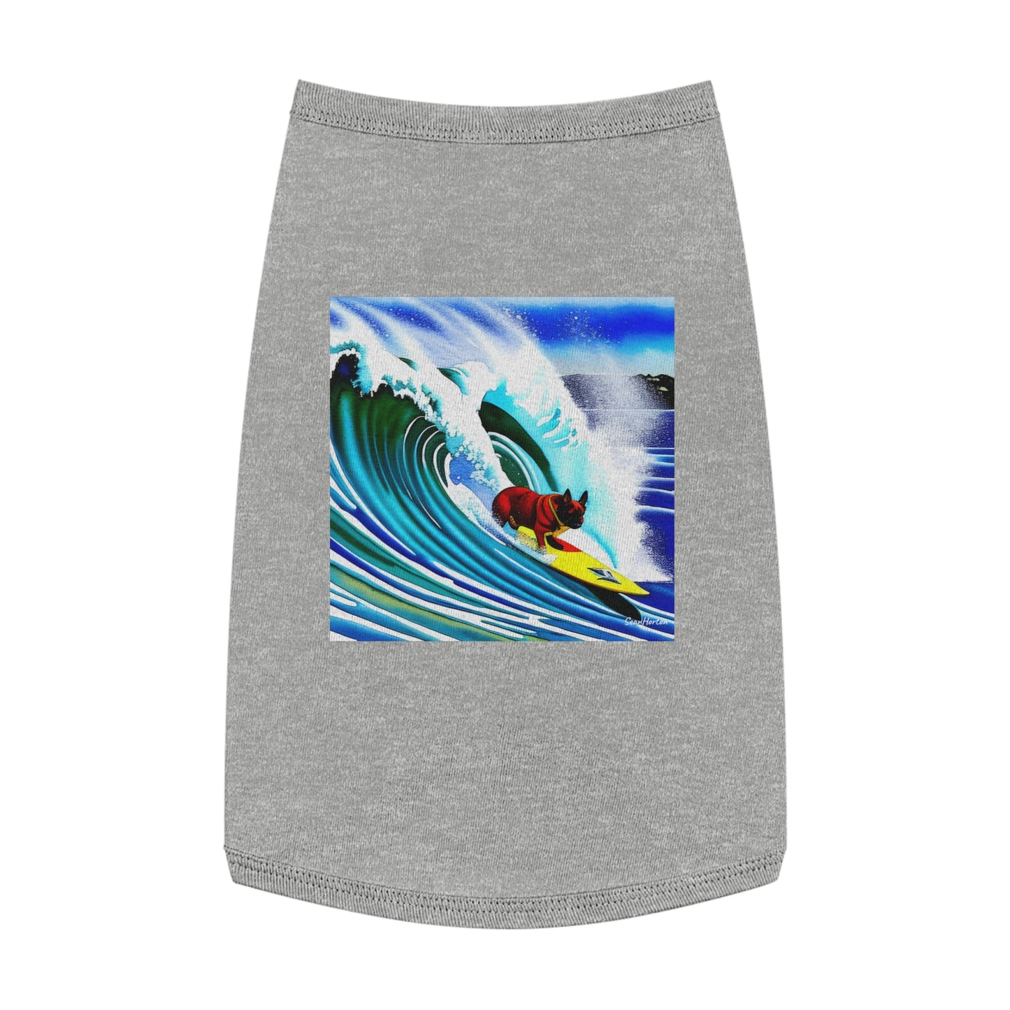 Surfing Frenchie Pet Tank Top