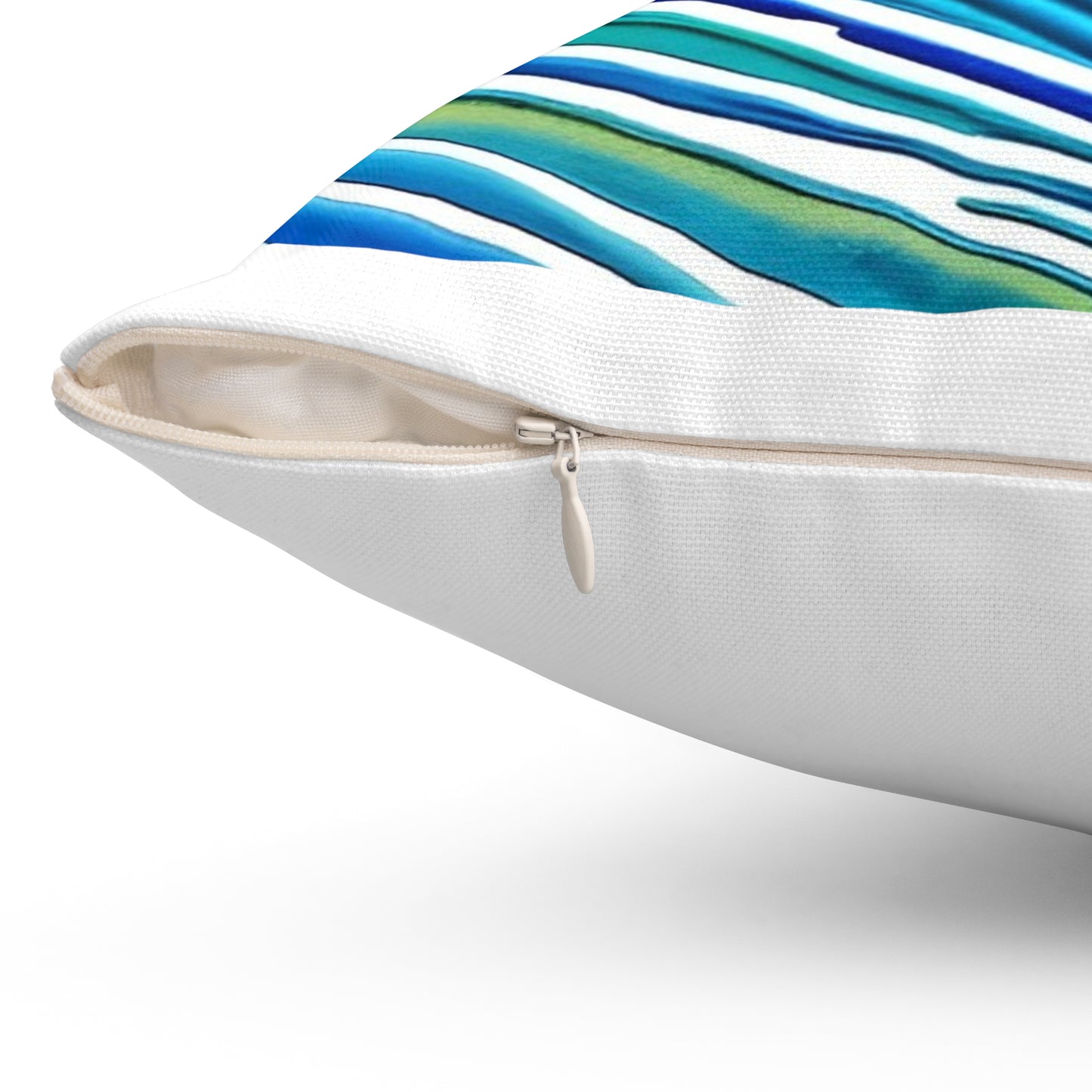 Surfing Frenchie Spun Polyester Square Pillow