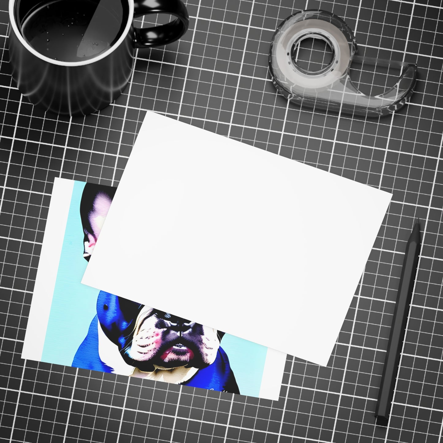 Blue Frenchie Postcard Bundles (envelopes included)