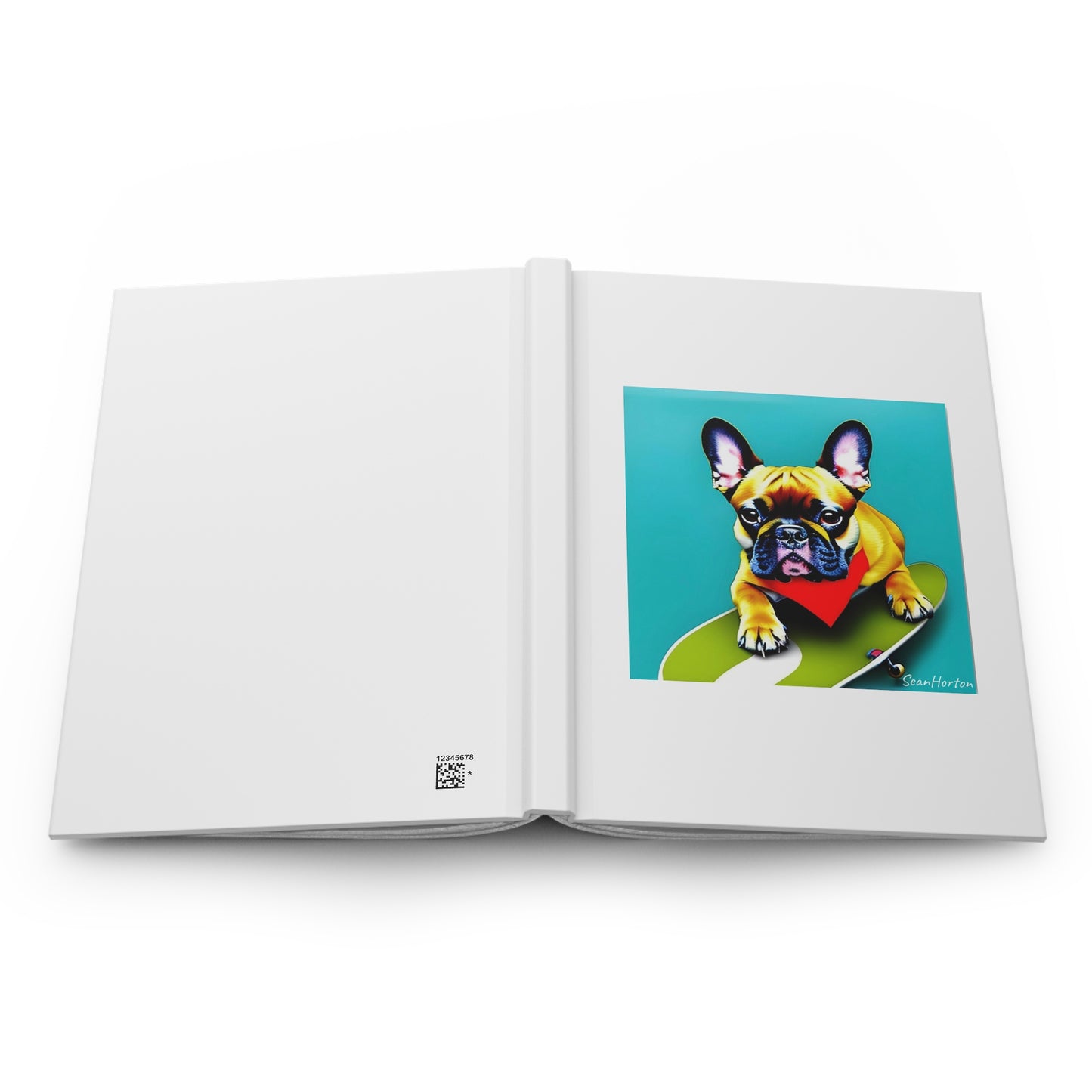 Frenchie on a Skateboard #2 Hardcover Journal Matte